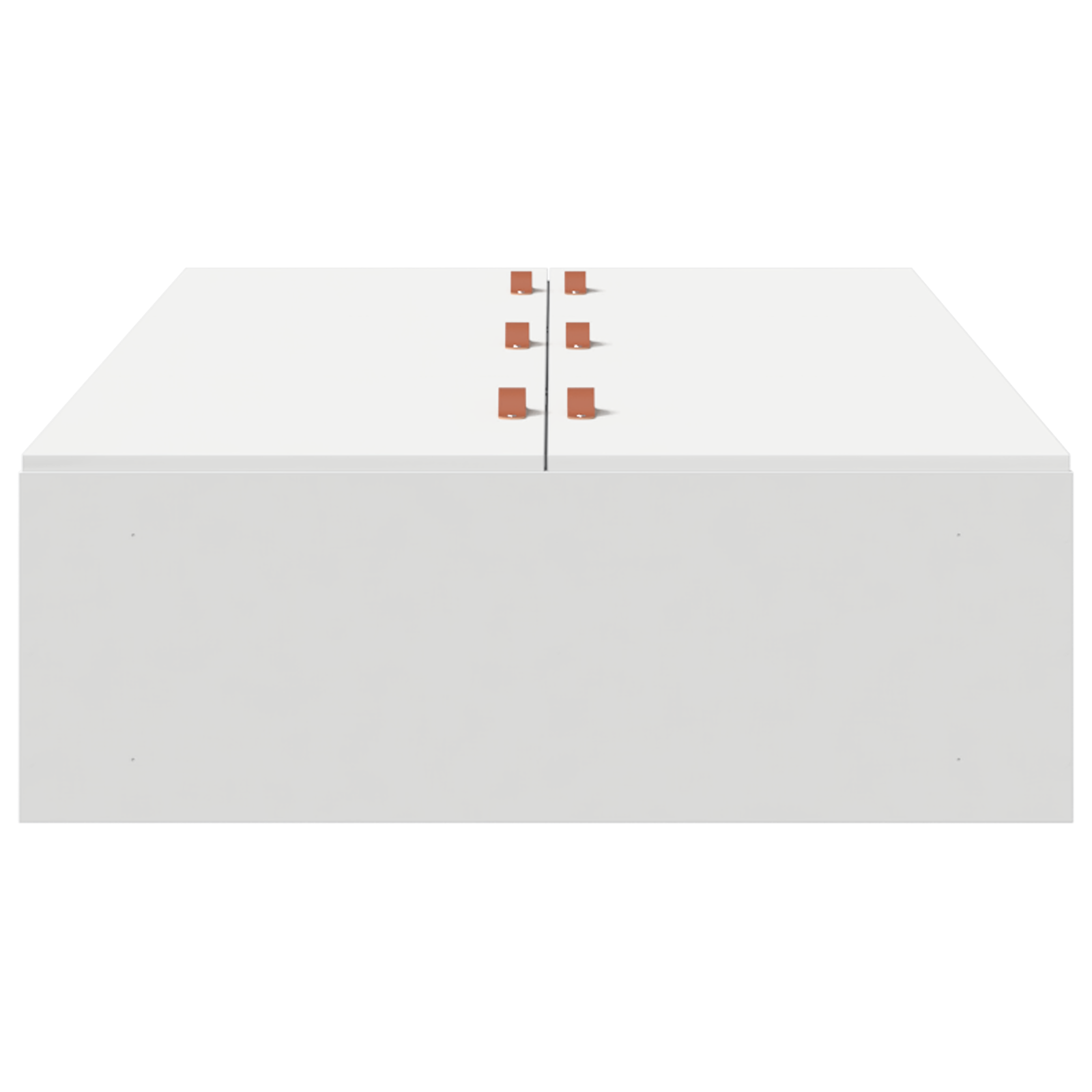 Seng med lagring med lagring Hvit 90 x 190 cm Konstruert tre