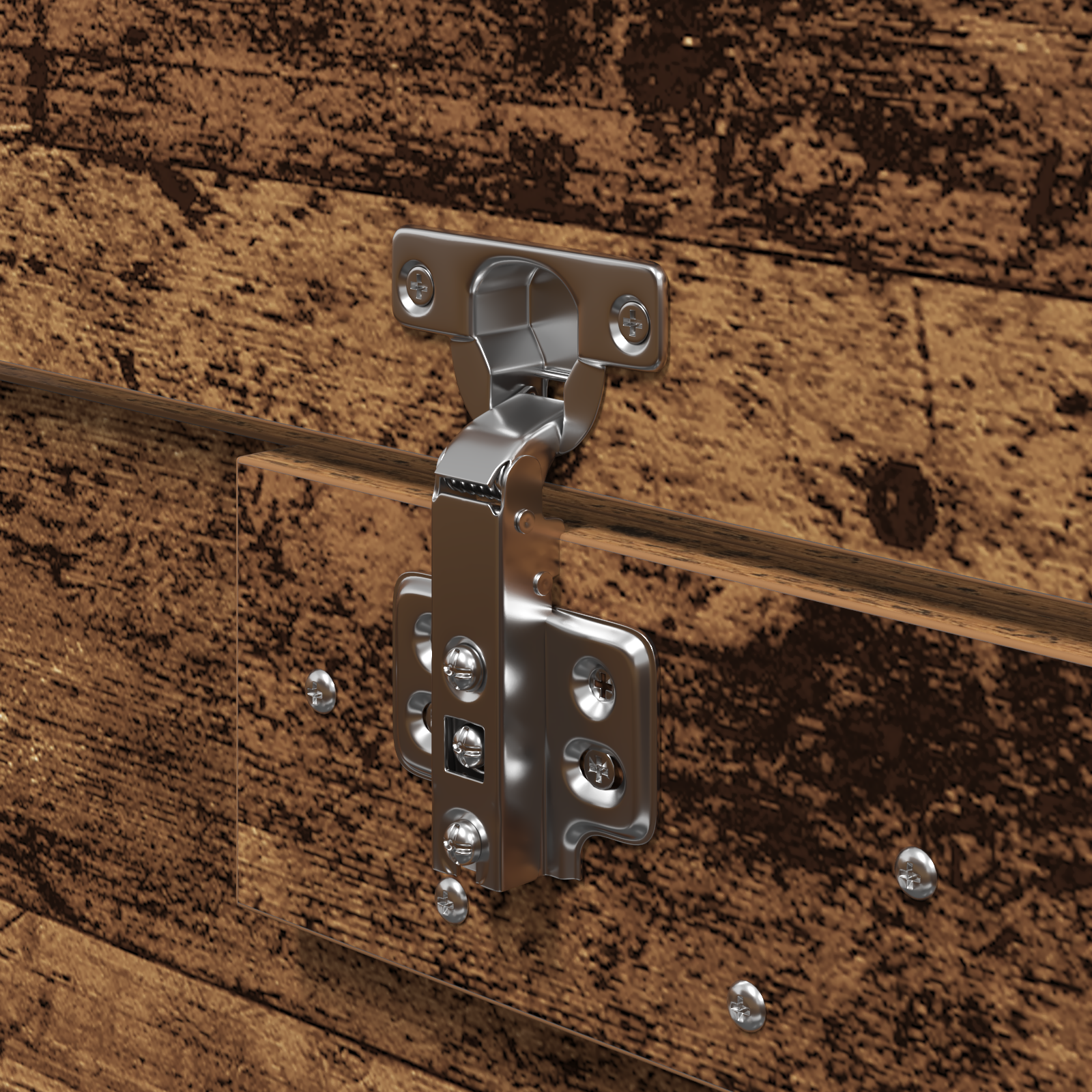 Seng med lagring Gamle tre 120 x 190 cm Konstruert tre