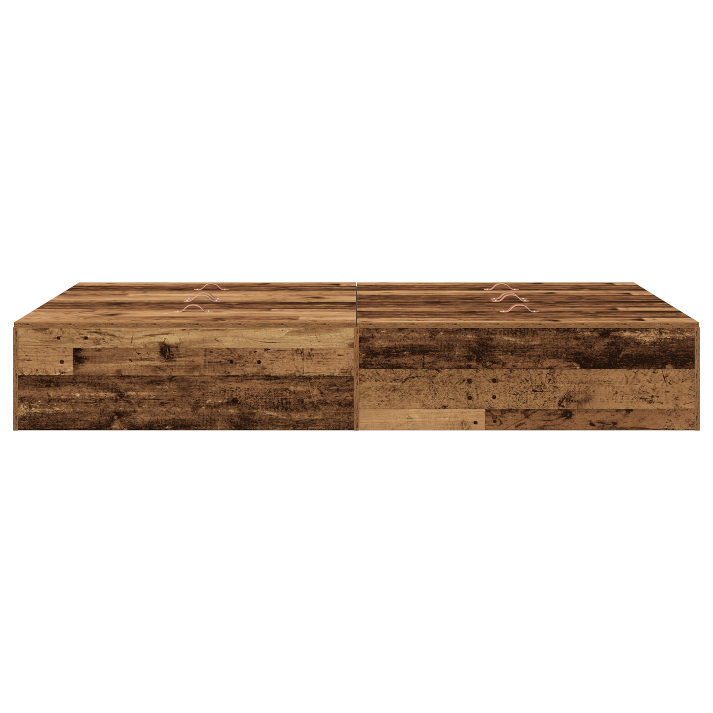 Seng med lagring Gamle tre 120 x 190 cm Konstruert tre