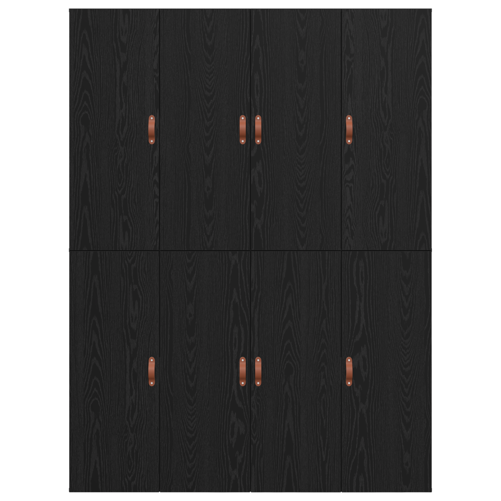 Seng med lagring Svart Eik 140 x 190 cm Konstruert tre