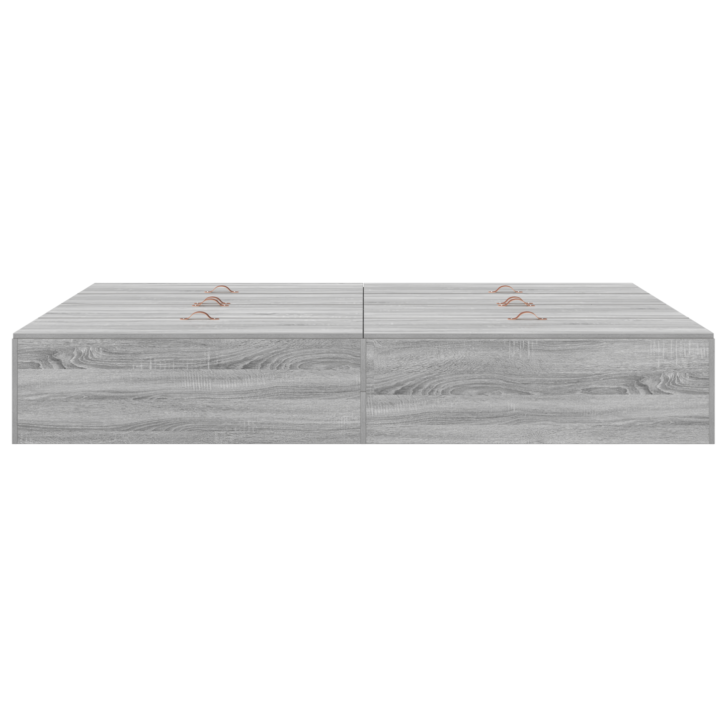Seng med lagring Grå Sonoma 140 x 190 cm Konstruert tre