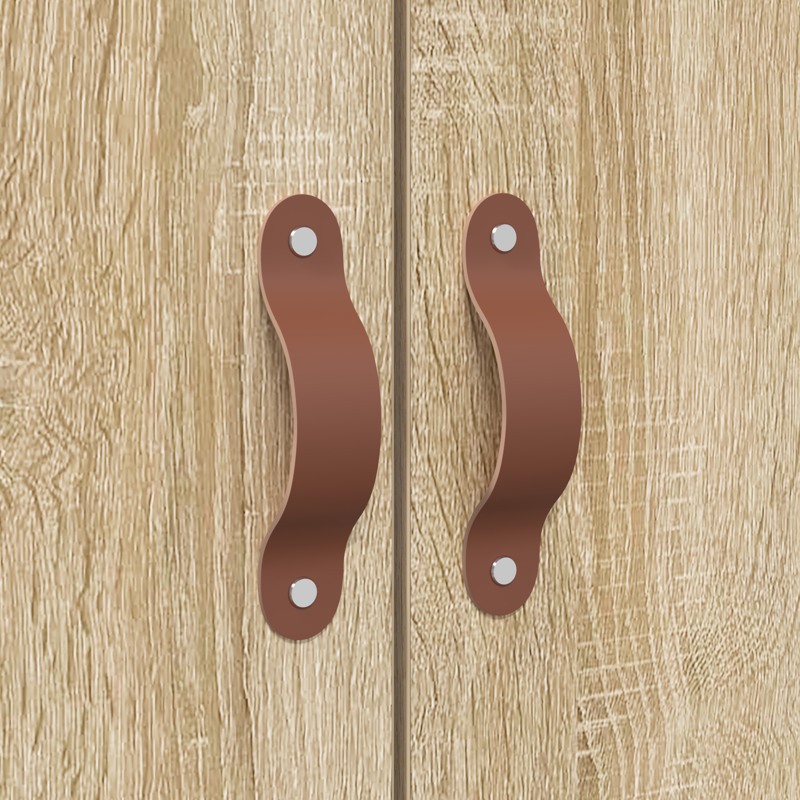 Seng med lagring Sonoma eik 135 x 190 cm Konstruert tre