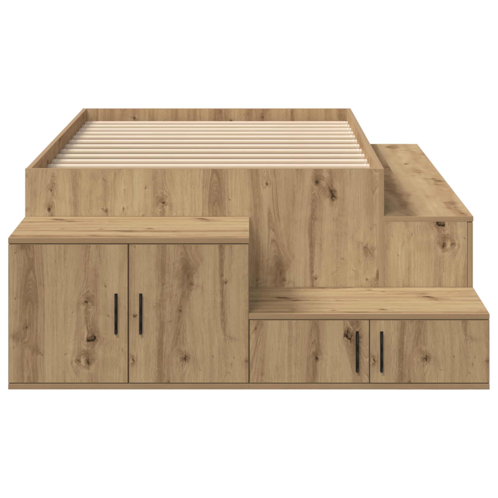 Seng med lagring med lagring Artisan Eik 80 cm Konstruert tre