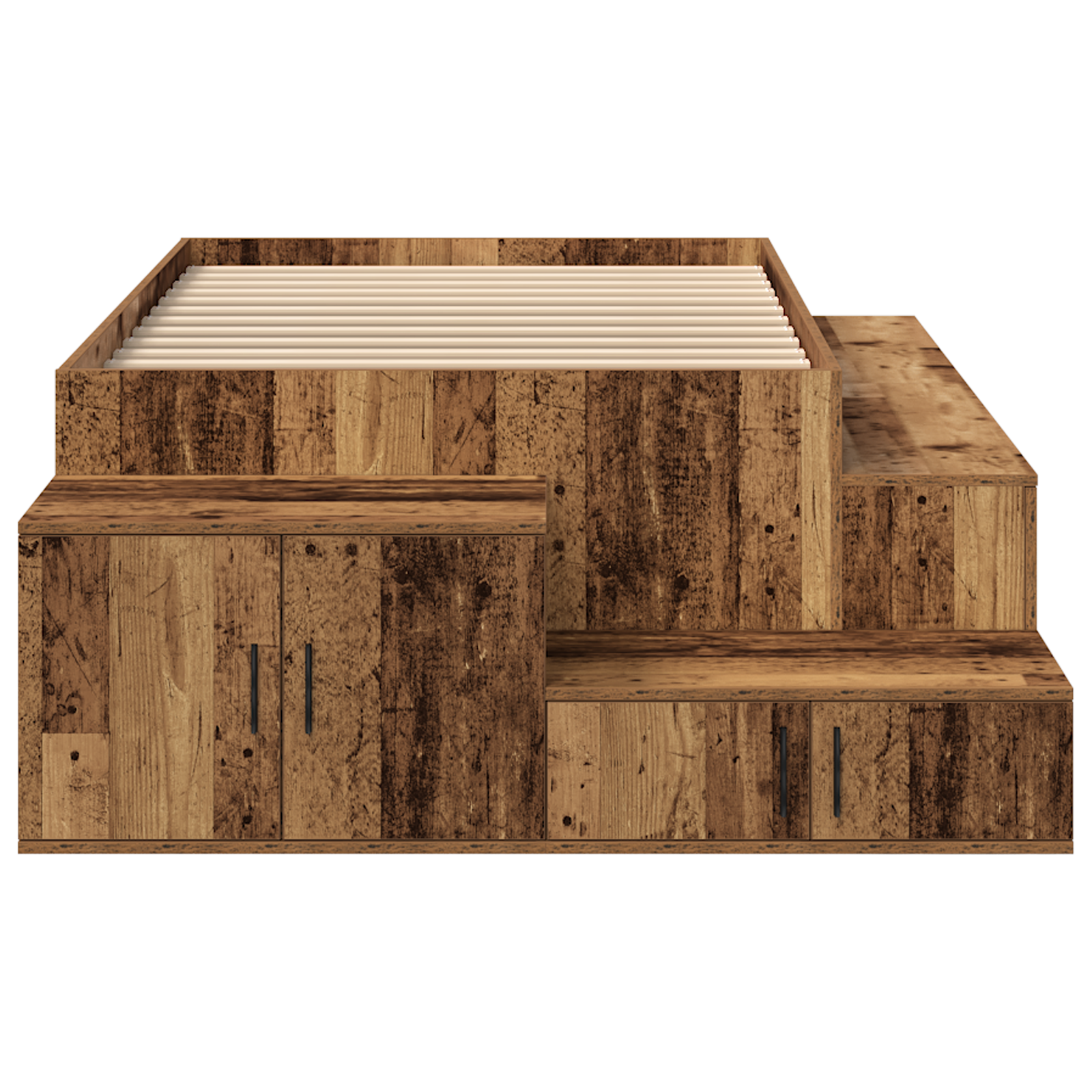 Seng med lagring Gammelt tre 234 x 103 x 53.5 cm Konstruert tre