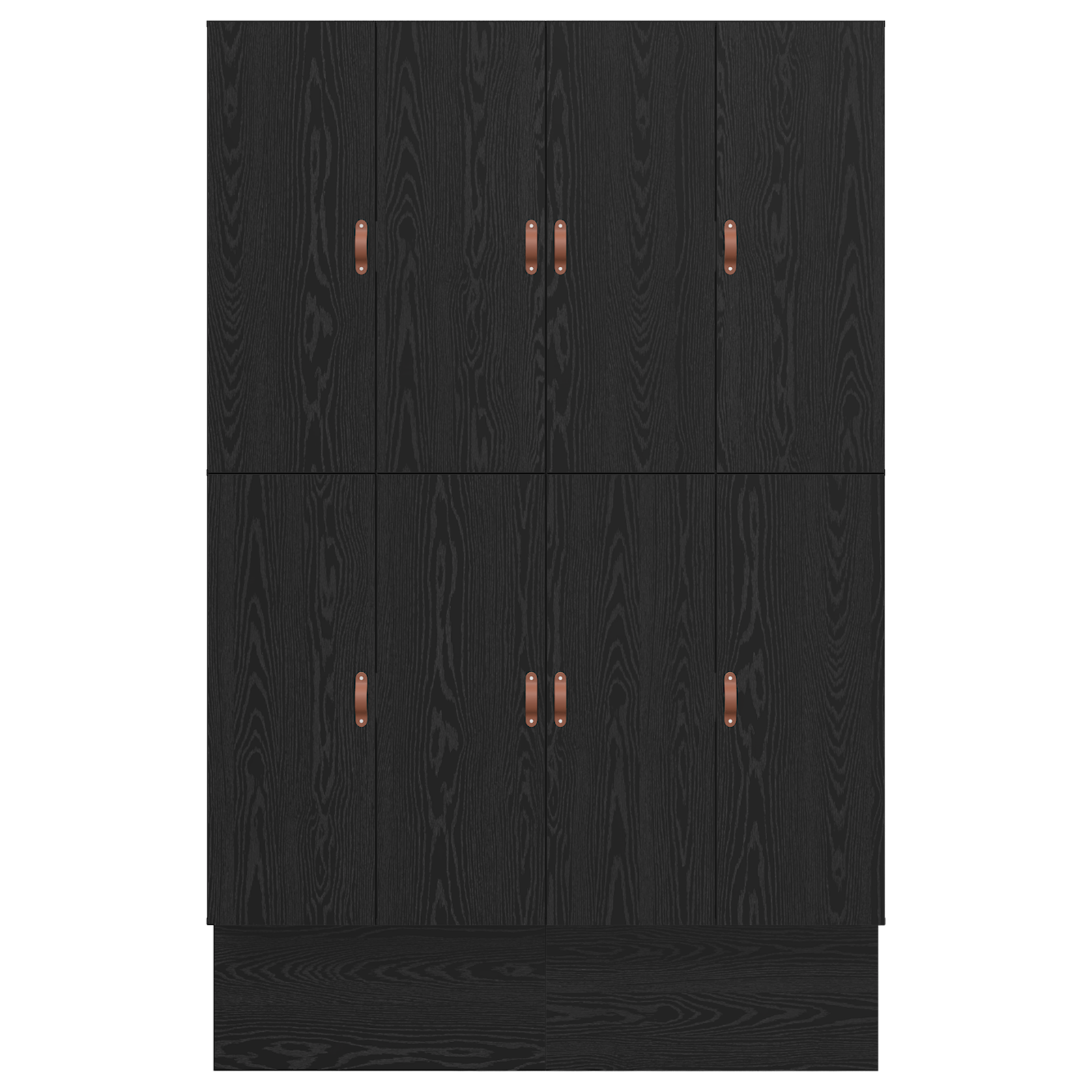 Seng med lagring med skuff Svart Eik 140 cm Konstruert tre