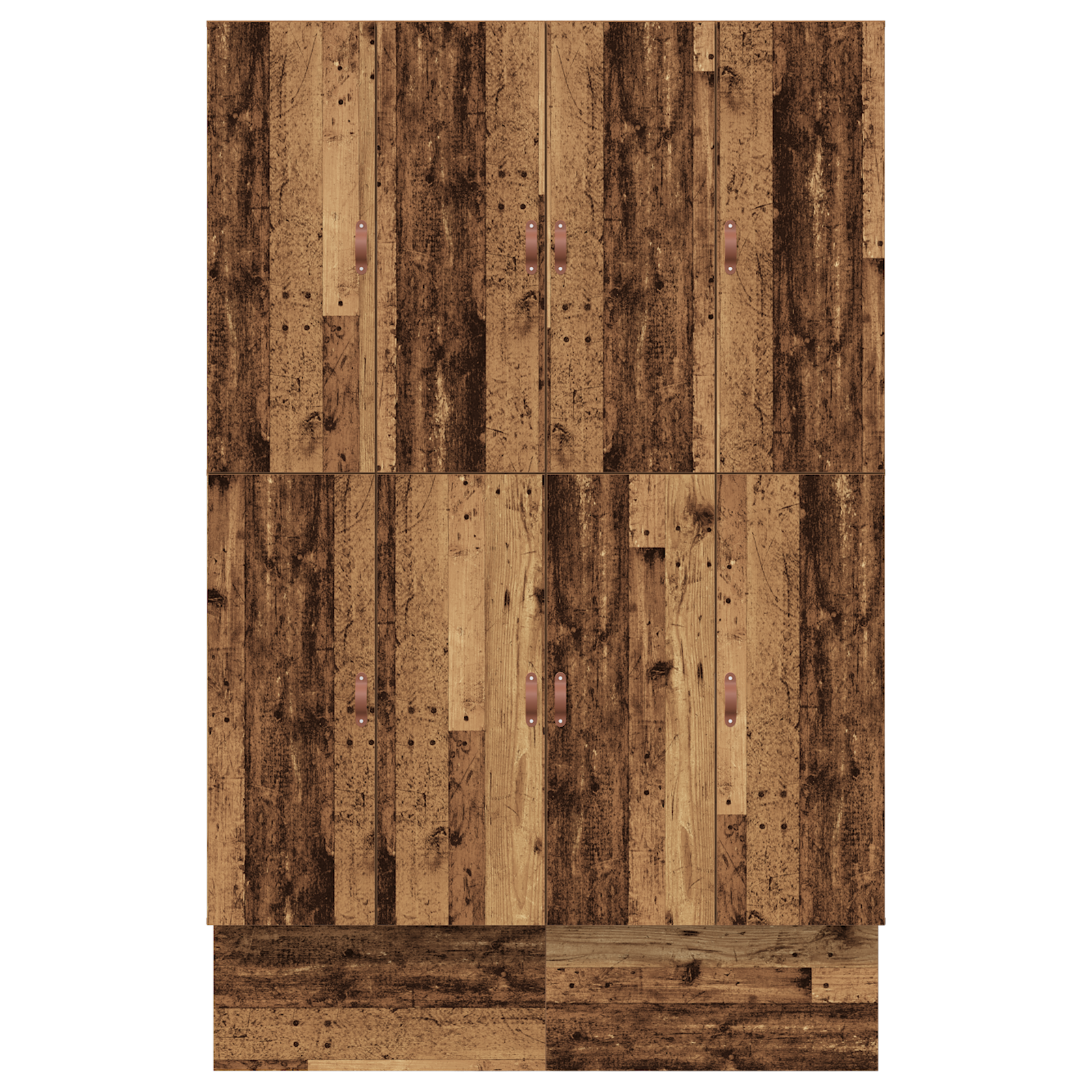 Seng med lagring med skuff Gamle tre 140 cm Konstruert tre