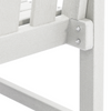 Hage spisestol 4 pcs Hvit 65.5 x 55.5 x 88cm Plast