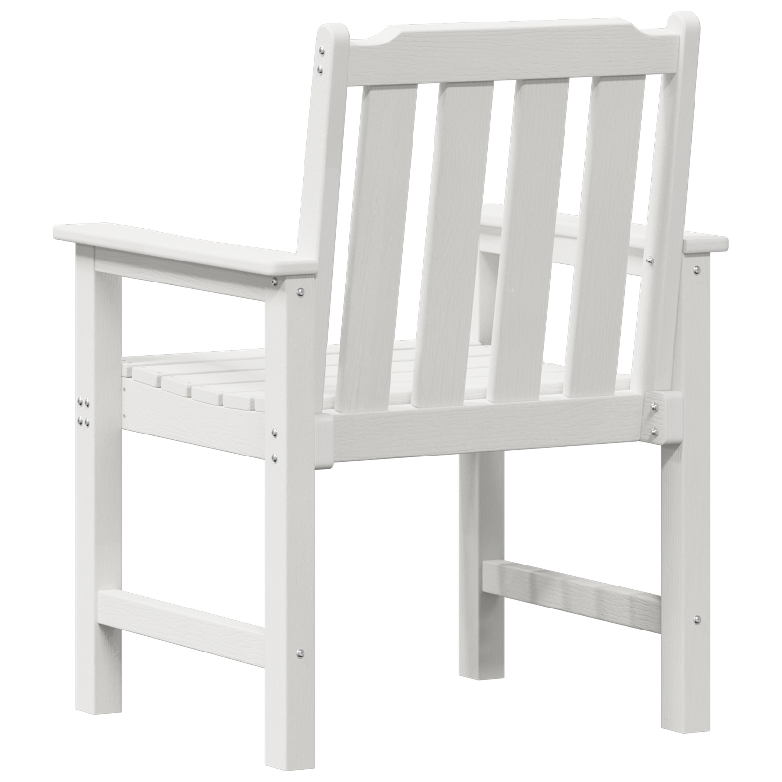 Hage spisestol 4 pcs Hvit 65.5 x 55.5 x 88cm Plast