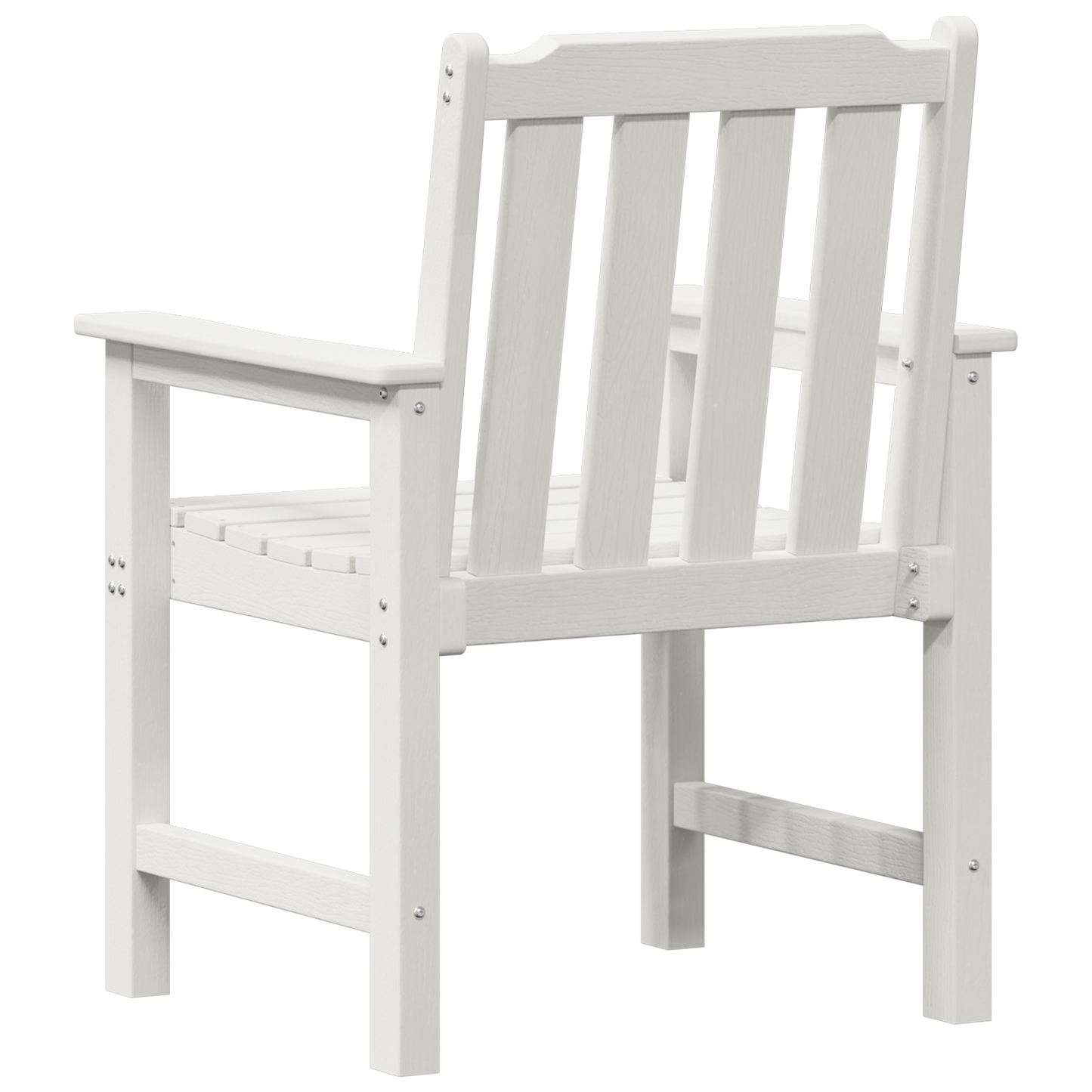 Hage Stol 4 pcs Hvit 65,5 x 59 x 88 cm Polyethylen