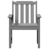 Hage spisestol med pute 4 pcs Lysegrå 65.5 x 55.5 x 88cm Plast