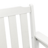 Hage spisestol 6 pcs Hvit 65.5 x 55.5 x 88cm Plast