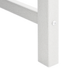 Hage spisestol 6 pcs Hvit 65.5 x 55.5 x 88cm Plast