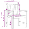Hage spisestol 6 pcs Hvit 65.5 x 55.5 x 88cm Plast