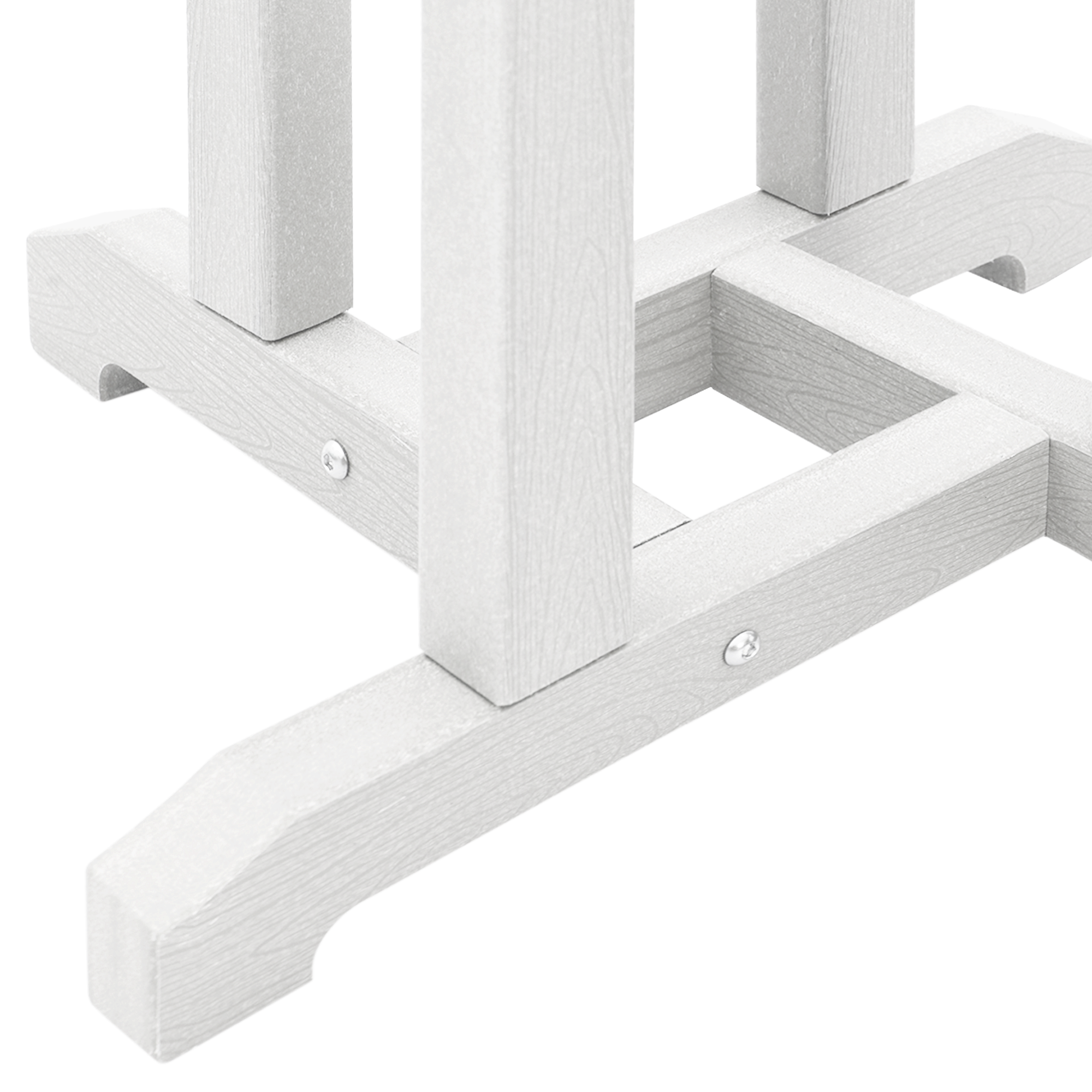 Hage bar sett 3 pcs Hvit HDPE