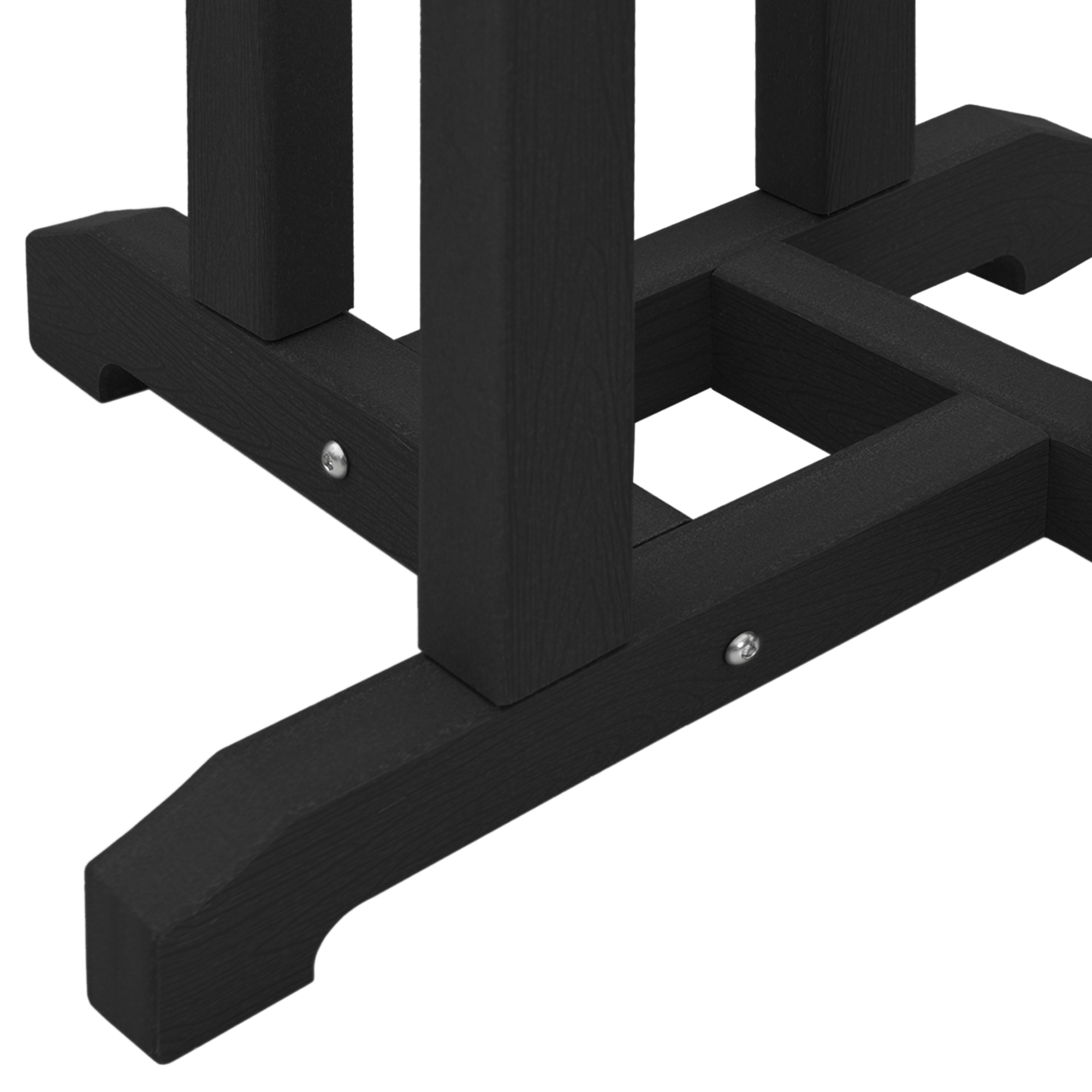 Hage bar sett 3 pcs Svart HDPE