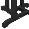 Hage bar sett 3 pcs Svart HDPE