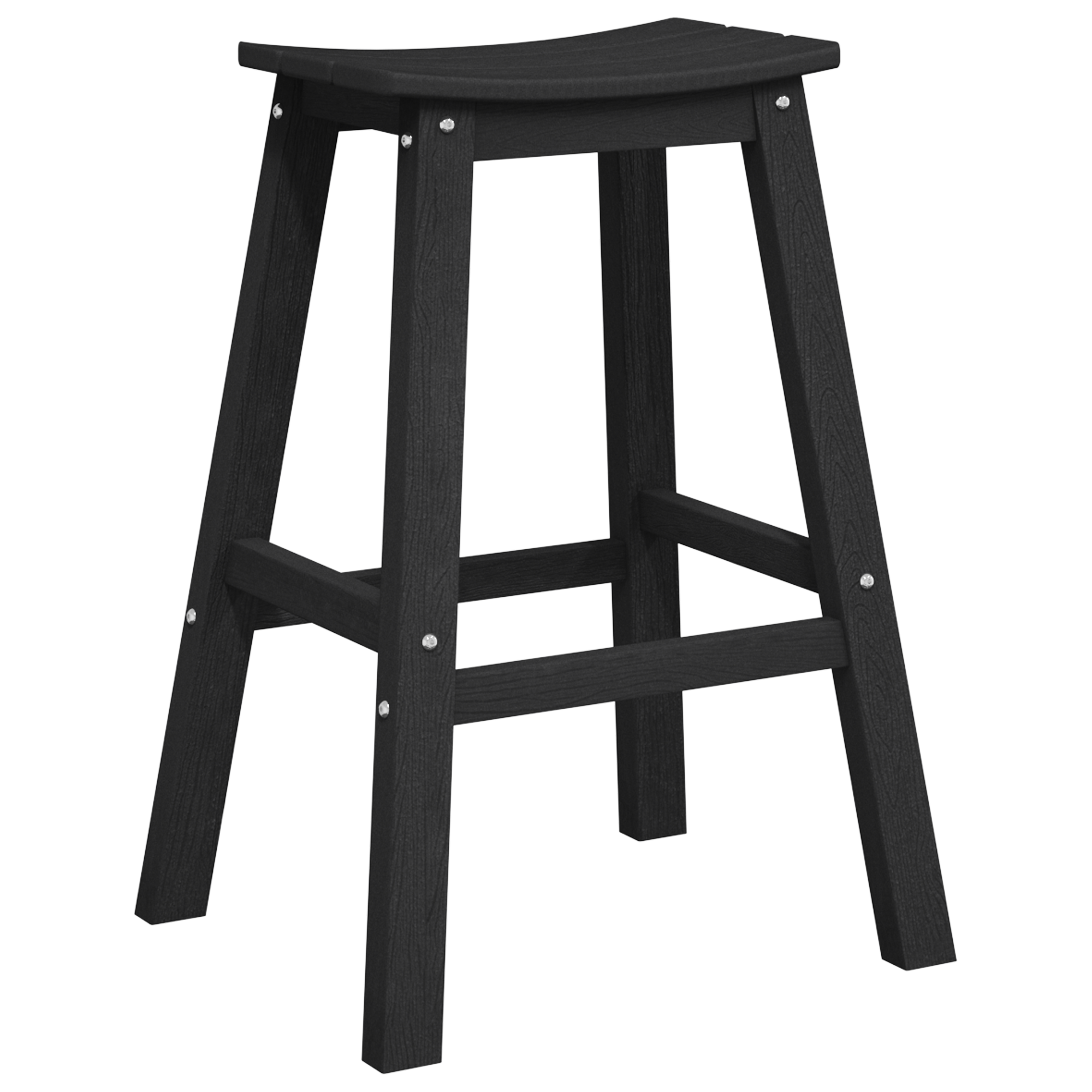 Hage bar sett 3 pcs Svart HDPE
