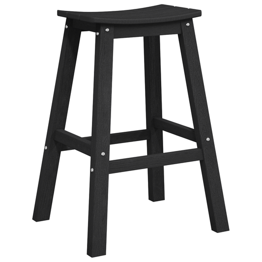 Hage bar sett 3 pcs Svart HDPE