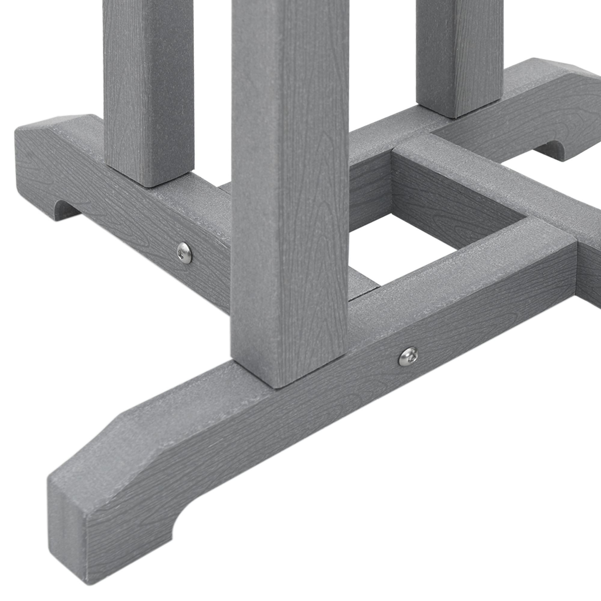 Hage bar sett 3 pcs Lysegrå HDPE