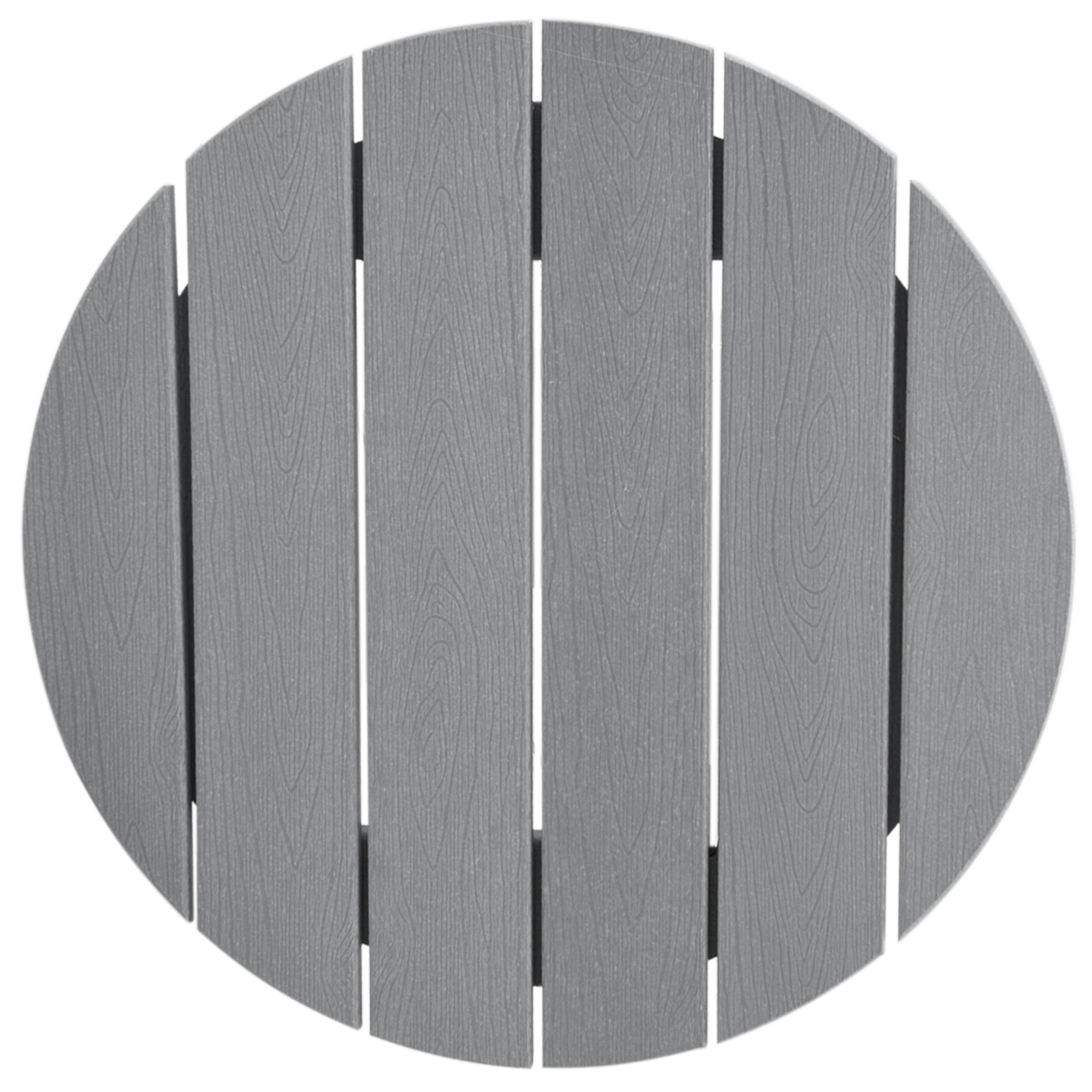 Hage bar sett 3 pcs Lysegrå HDPE