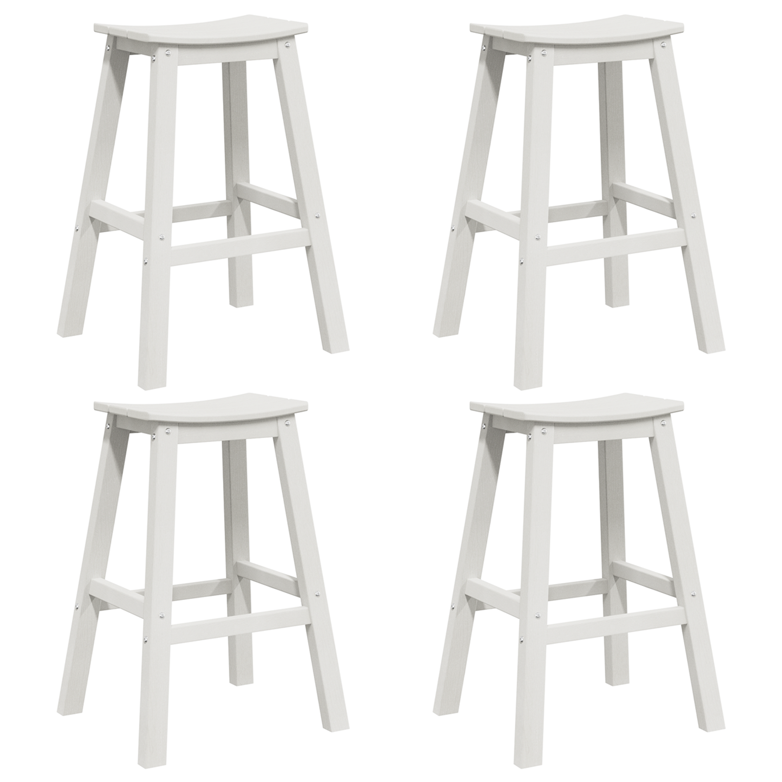 Hage bar sett 4 pcs Hvit HDPE