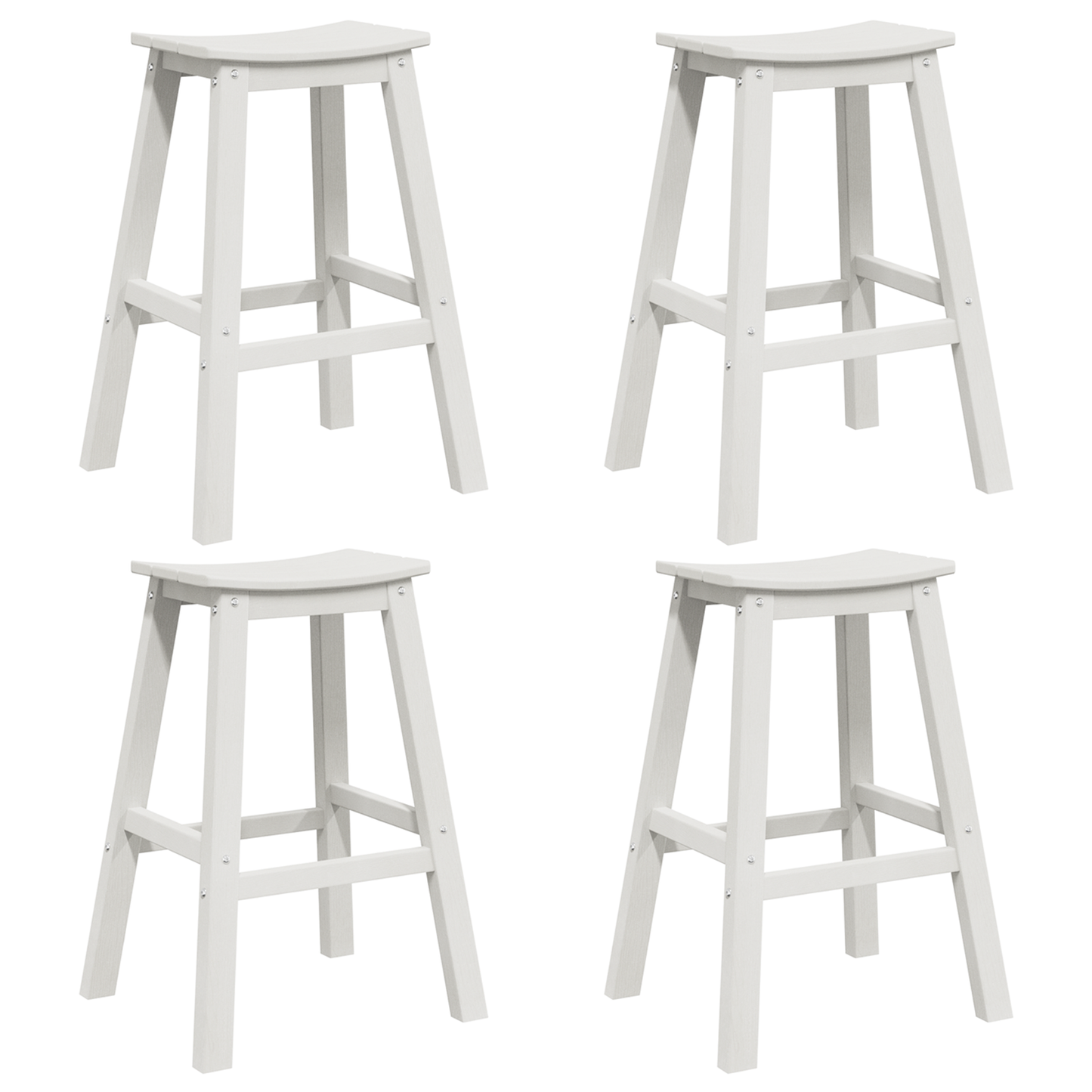 Hage bar sett 4 pcs Hvit HDPE