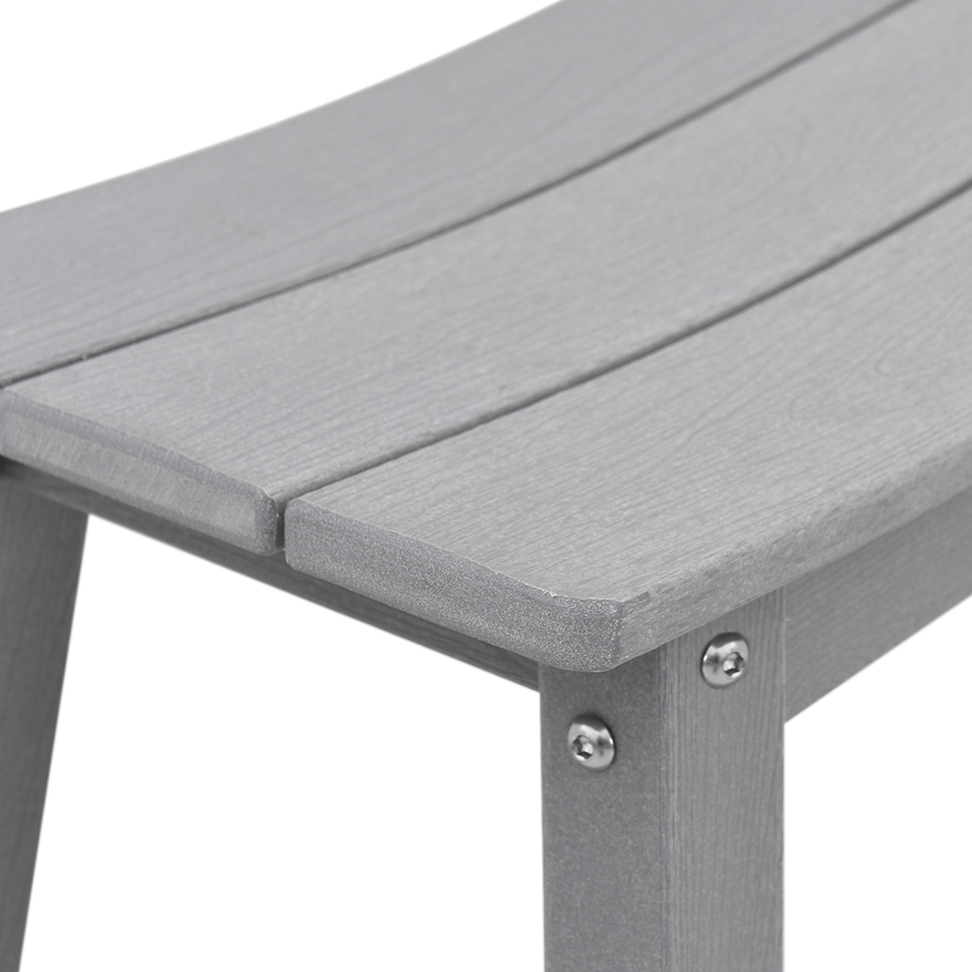 Hage bar sett 4 pcs Lysegrå HDPE