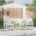 Gyngestol 2 pcs Hvit 92 x 70 x 108 cm Polyethylen