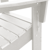 Hage lounge møbler 2 pcs Hvit 74.5 x 80.5 x 90cm Plast