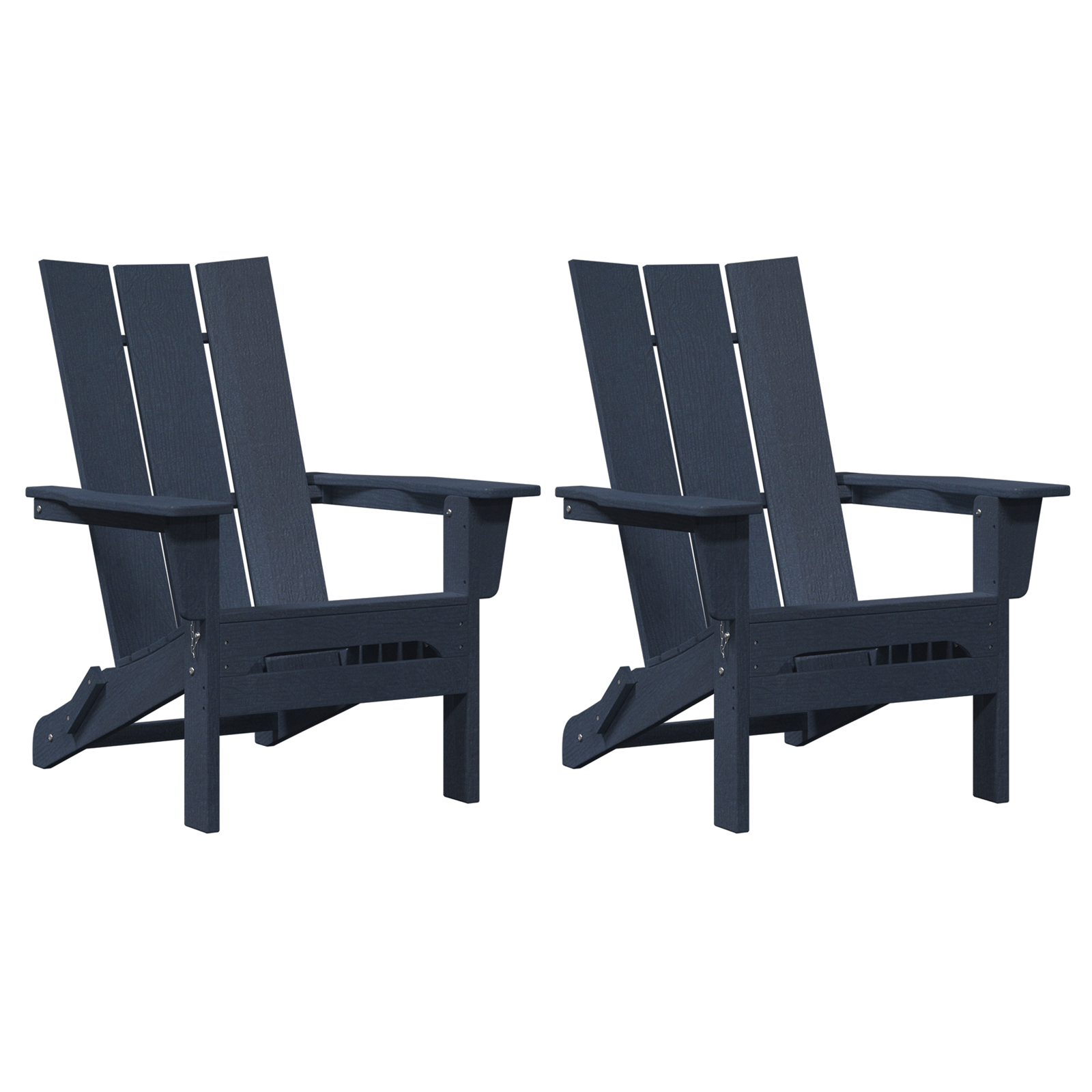 Hage lounge møbler 2 pcs Havblå 74.5 x 80.5 x 90cm Plast