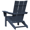 Hage lounge møbler 2 pcs Havblå 74.5 x 80.5 x 90cm Plast