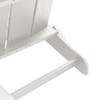 Hage lounge møbler 3 pcs Hvit 38 x 38 x 46cm Plast