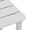 Hage lounge møbler 3 pcs Hvit 38 x 38 x 46cm Plast