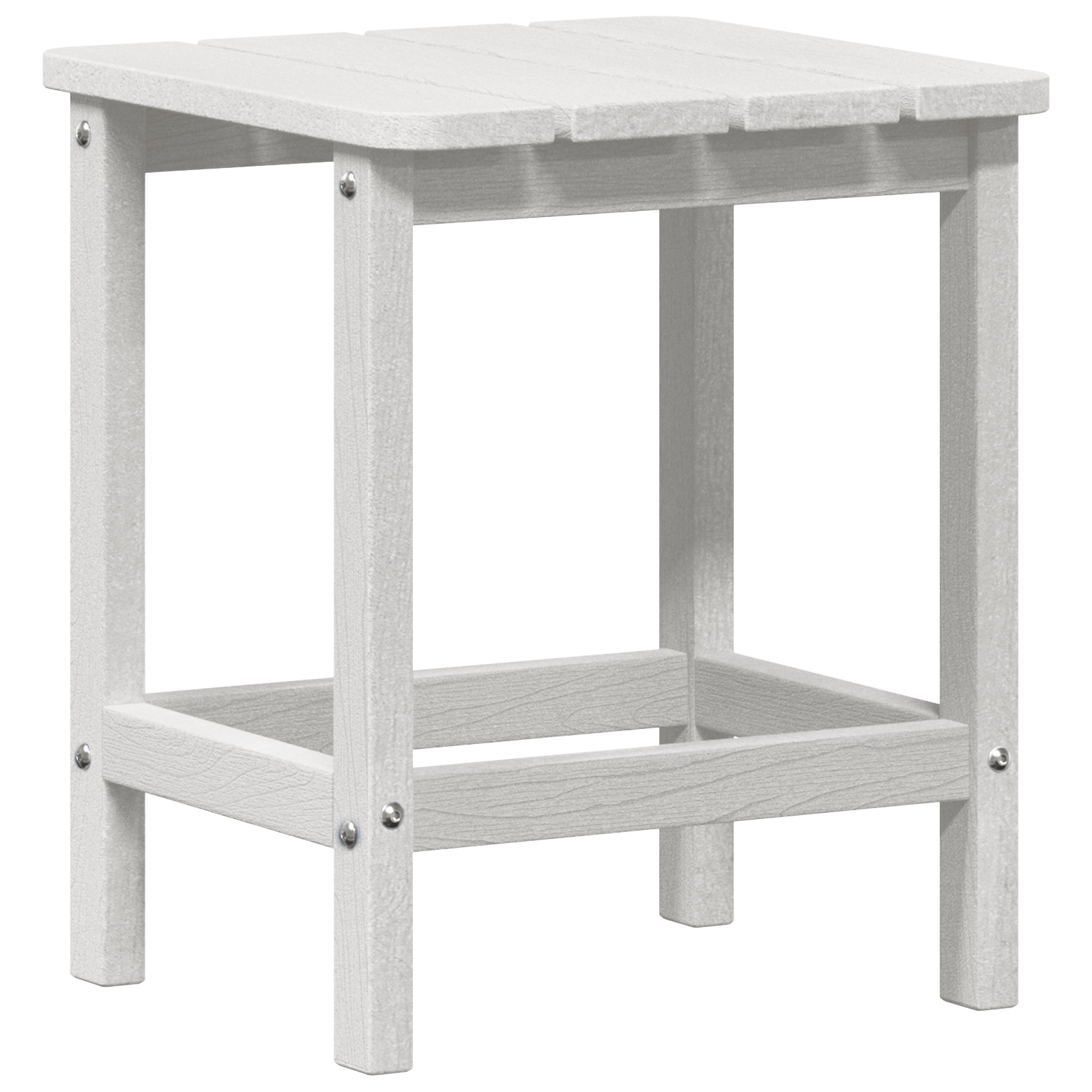 Hage lounge møbler 3 pcs Hvit 38 x 38 x 46cm Plast