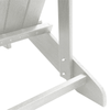 Hage lounge møbler 2 pcs Hvit 74 x 82 x 90cm Polyethylen