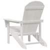 Hage lounge møbler 2 pcs Hvit 74 x 82 x 90cm Polyethylen