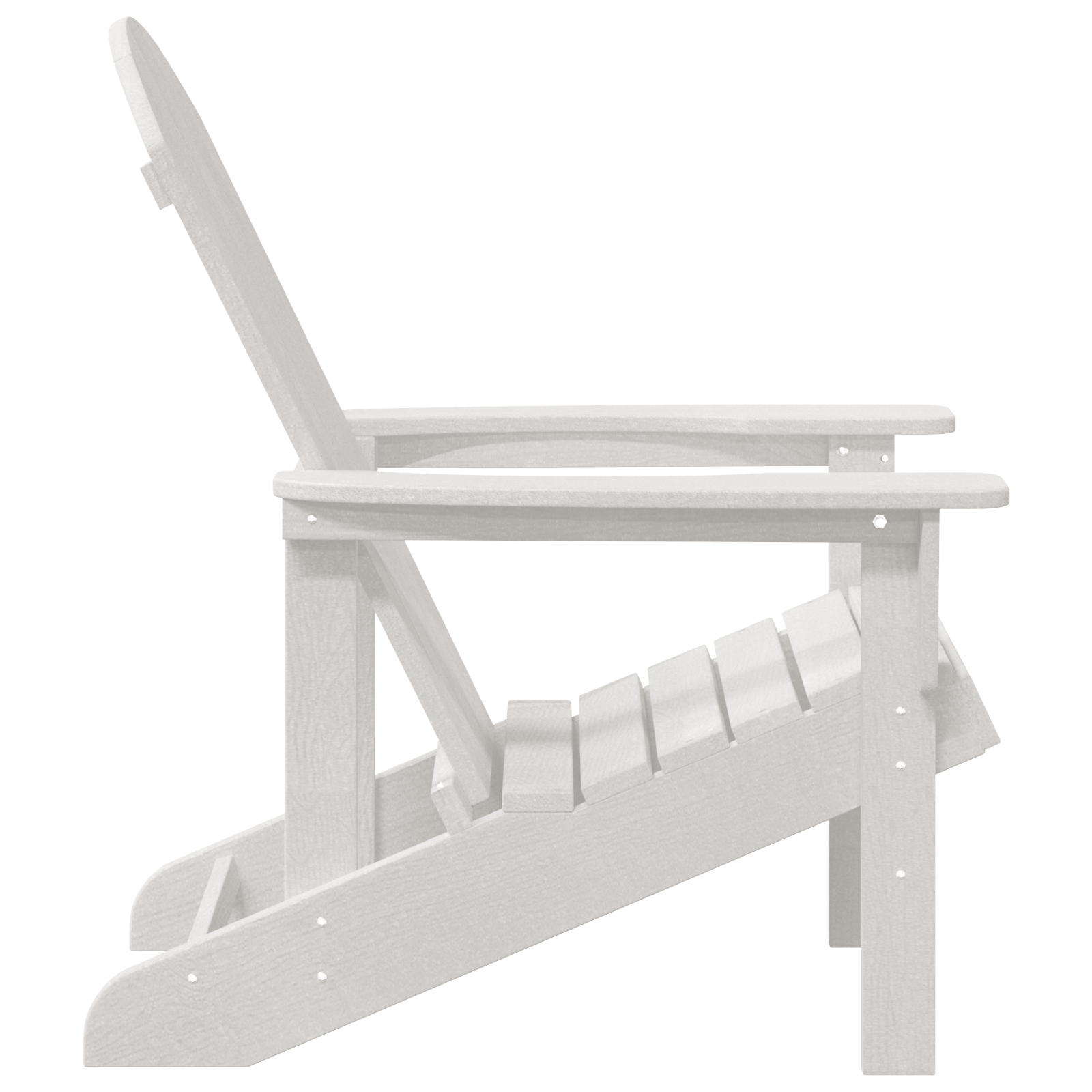 Hage lounge møbler 2 pcs Hvit 74 x 82 x 90cm Polyethylen