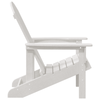 Hage lounge møbler 2 pcs Hvit 74 x 82 x 90cm Polyethylen