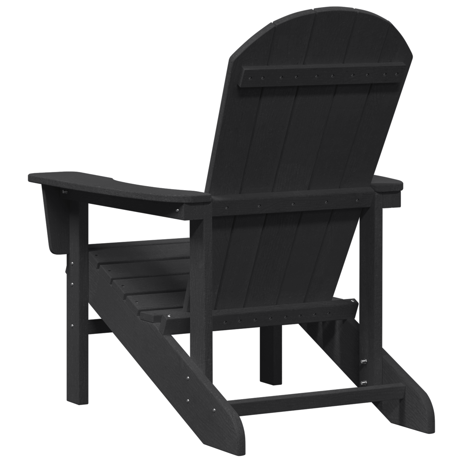 Hage lounge møbler 2 pcs Svart 74 x 82 x 90cm Polyethylen