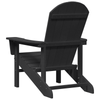 Hage lounge møbler 2 pcs Svart 74 x 82 x 90cm Polyethylen