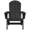 Hage lounge møbler 2 pcs Svart 74 x 82 x 90cm Polyethylen