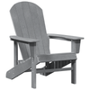 Hage lounge møbler 2 pcs Lysegrå 74 x 82 x 90cm Polyethylen