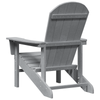 Hage lounge møbler 2 pcs Lysegrå 74 x 82 x 90cm Polyethylen