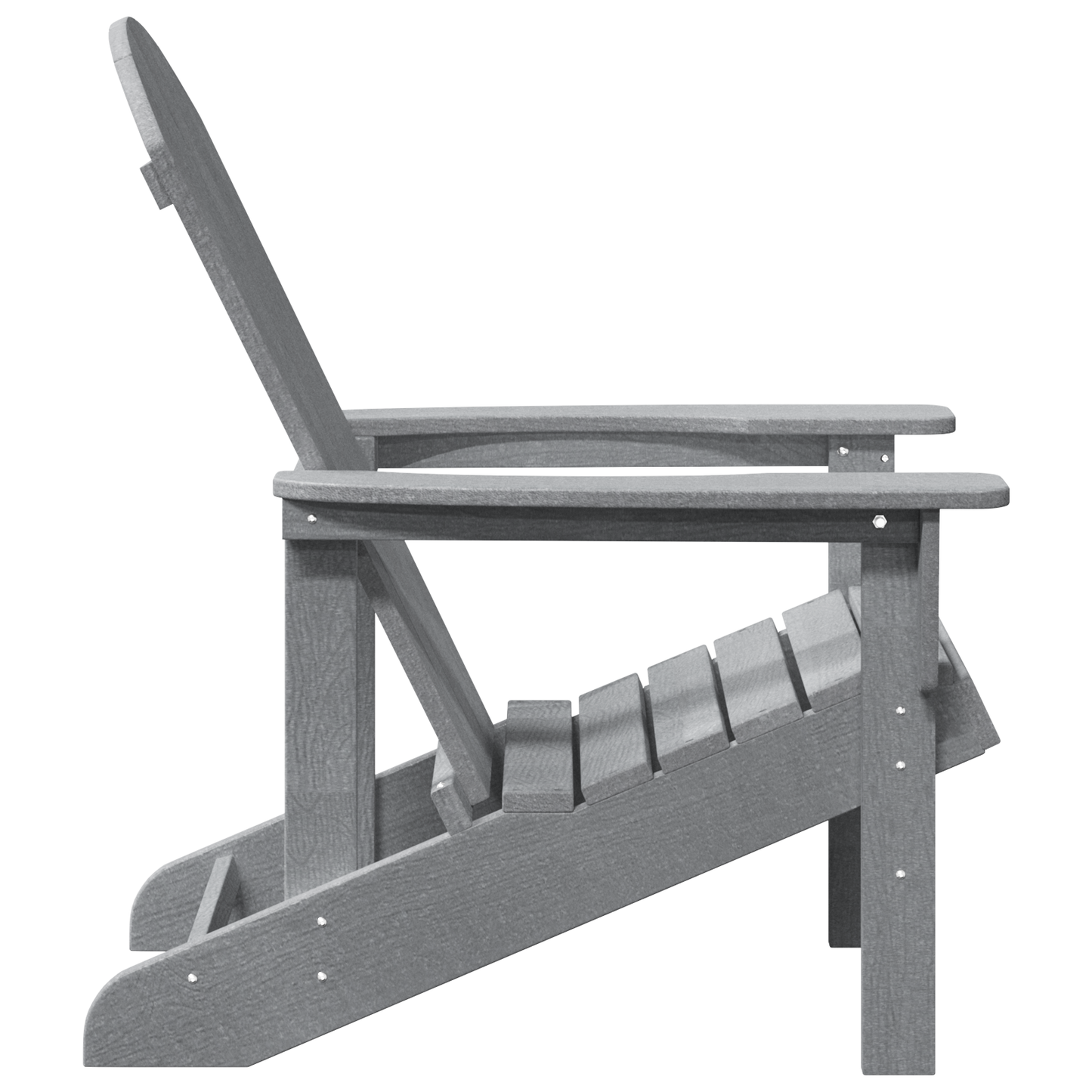 Hage Stol 2 pcs Lysegrå 82 x 74 x 92 cm Polyethylen