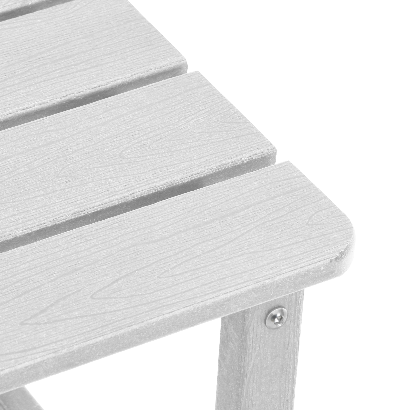 Hage lounge møbler 3 pcs Hvit 38 x 38 x 46cm Polyethylen