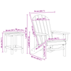 Hage lounge møbler 3 pcs Svart 38 x 38 x 46cm Polyethylen