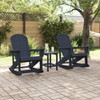 Adirondack Gyngestoler 2 pcs Marineblå HDPE