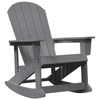 Adirondack Gyngestoler 2 pcs Lysegrå HDPE