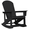 Hage lounge sett Svart HDPE