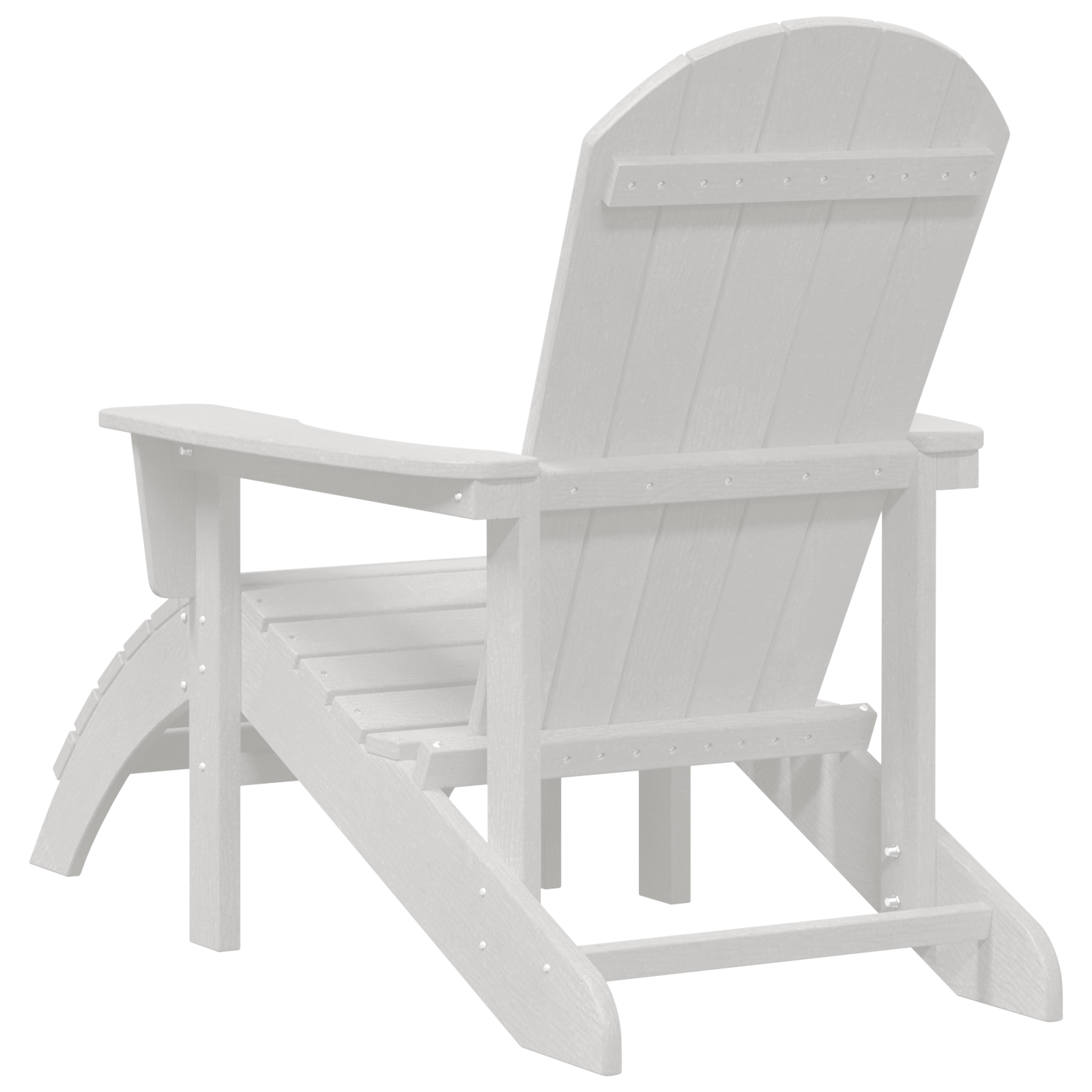 Hage lounge møbler 2 pcs Hvit 74 x 82 x 90cm Plast